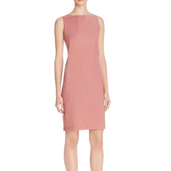 Theory Dresses & Skirts - Theory Betty Pink Willow Wool Career Sheath Dress